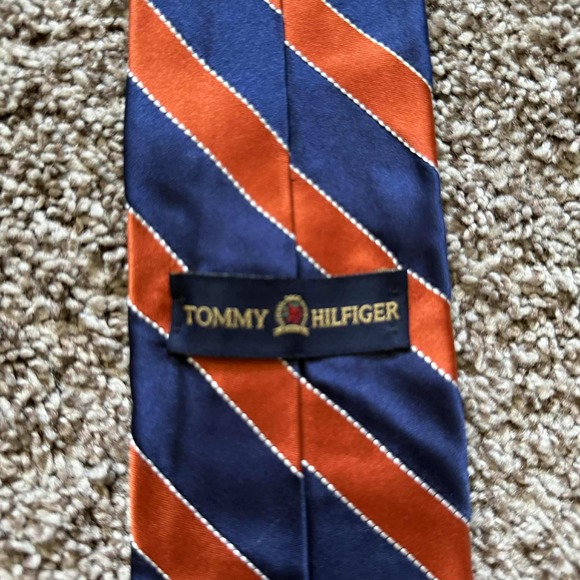 Tommy Hilfiger Silk Necktie Striped &‎ Polka Dot Classic Business - Picture 2 of 5